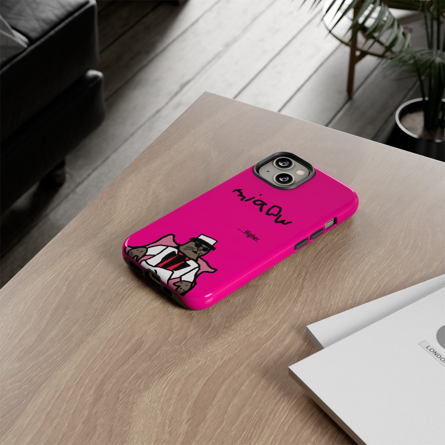 $MIAOW Phone case - Harder - Hot pink