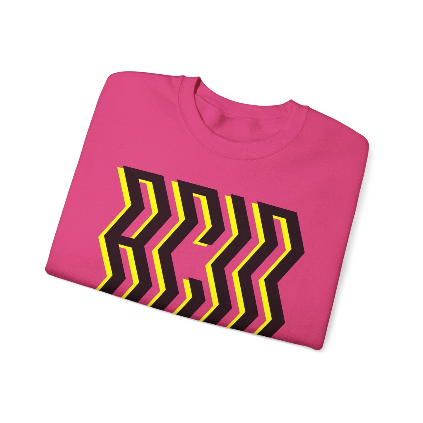 Rave jumper bright pink sweatshirt, with bold acid print, balearic style