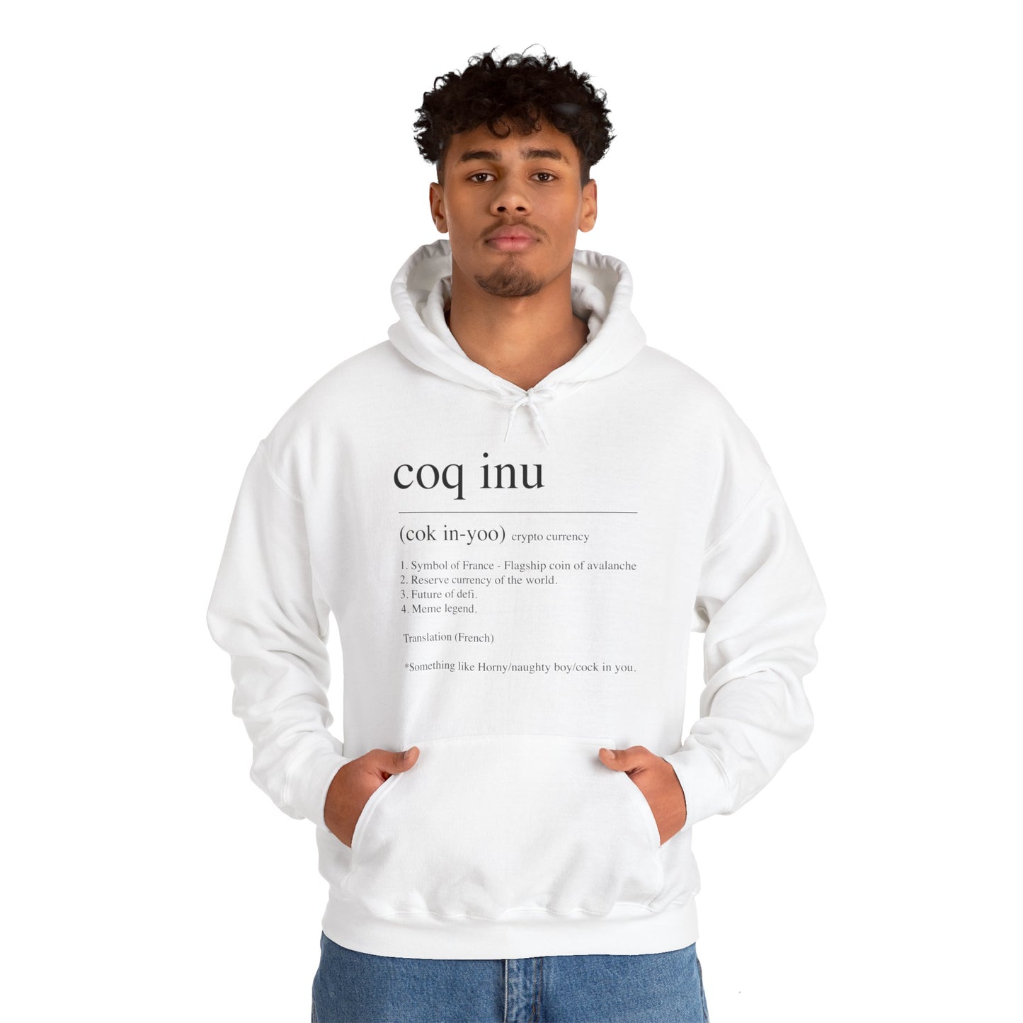 COQ Inu Dictionary definition hooded top