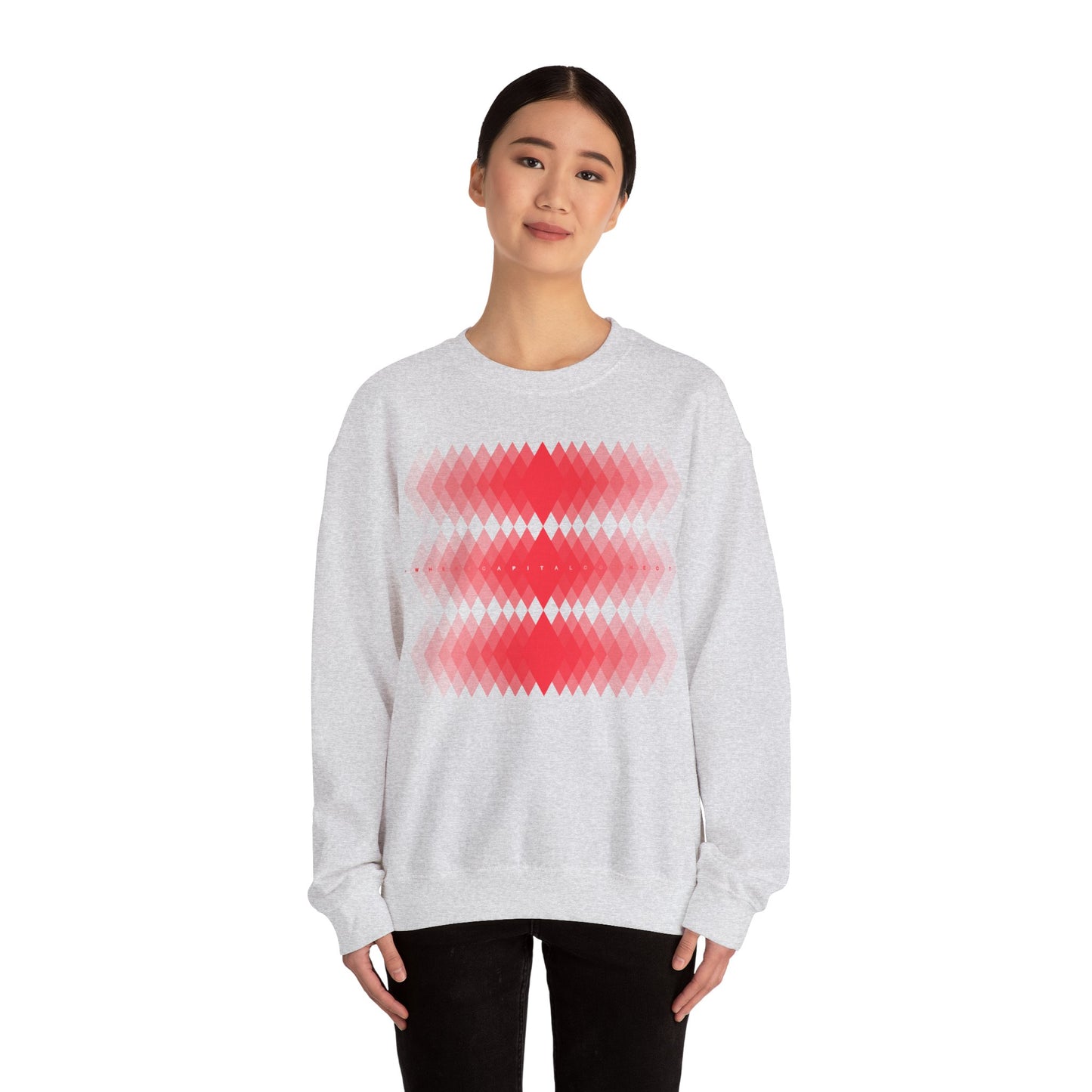 Avalanche Where Capital Connects Optical Illusion Sweatshirt