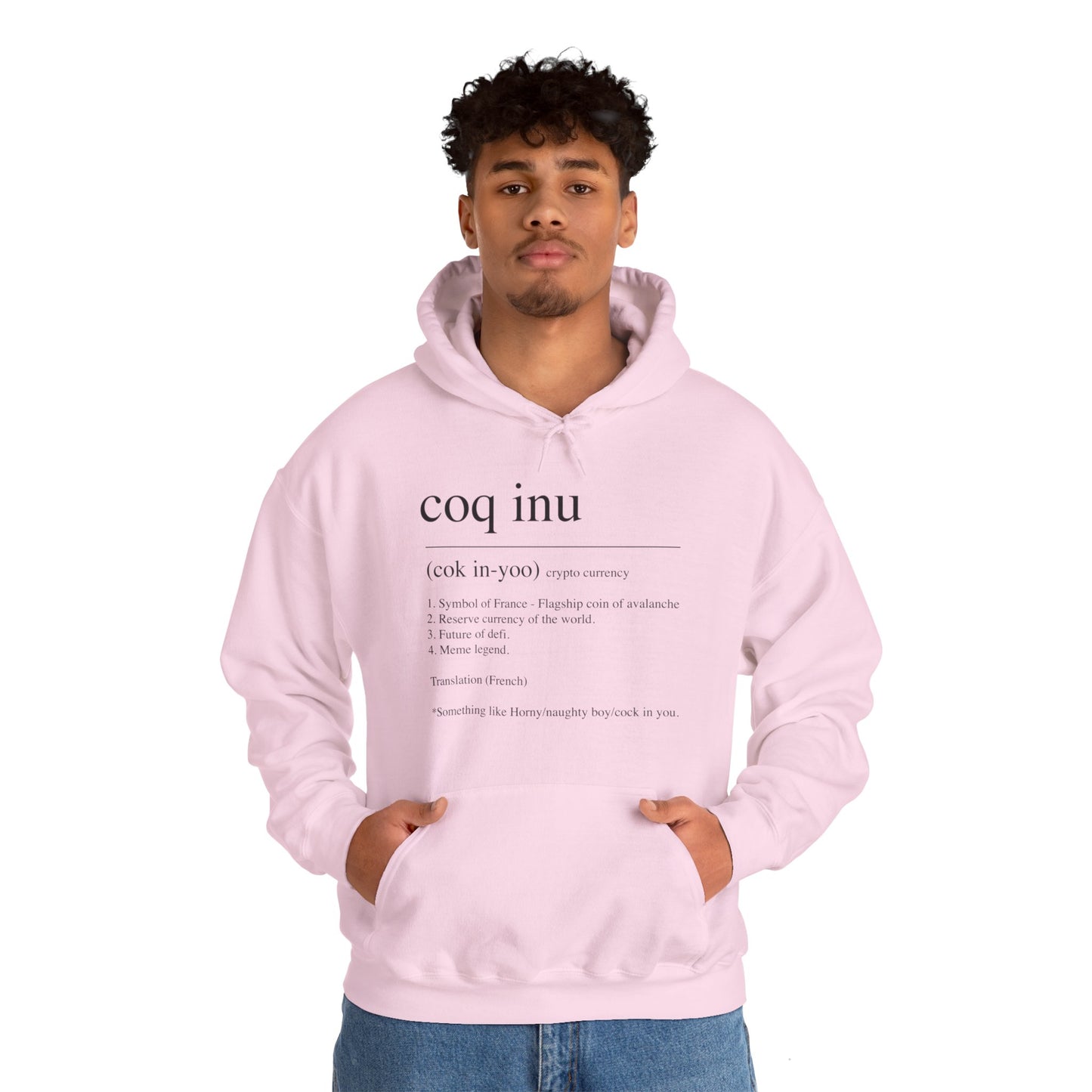 COQ Inu Dictionary definition hooded top