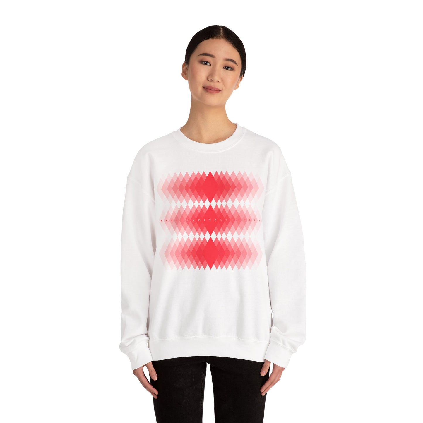 Avalanche Where Capital Connects Optical Illusion Sweatshirt