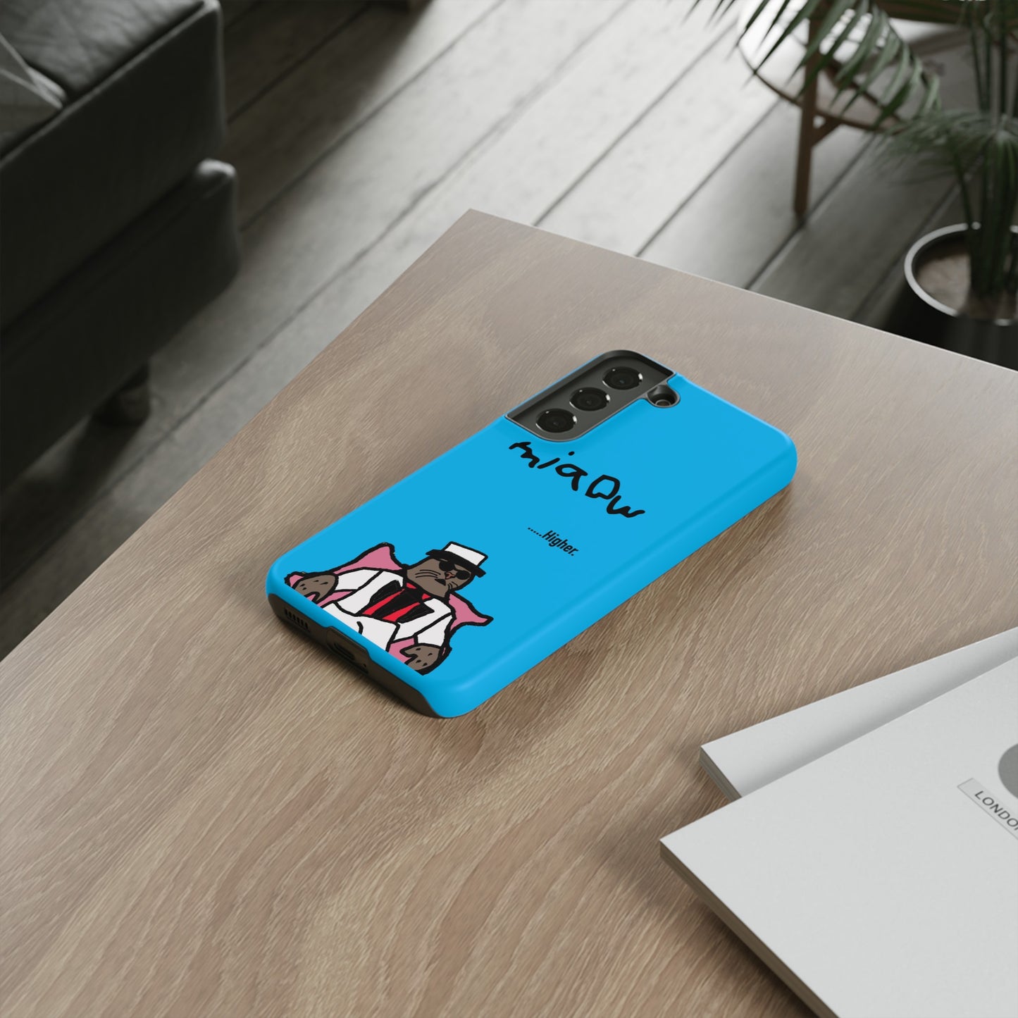 $MIAOW Phone case - Harder - Bright blue