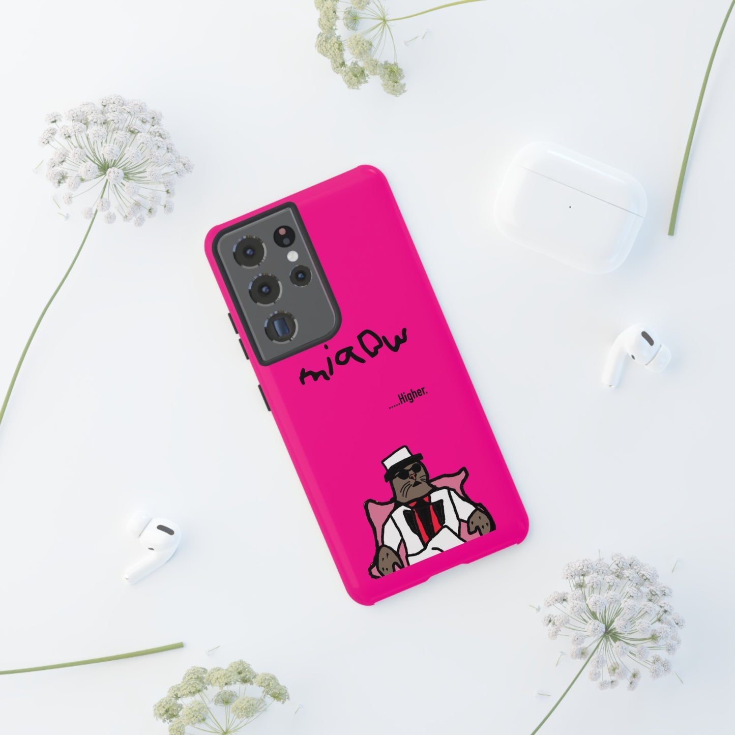 $MIAOW Phone case - Harder - Hot pink