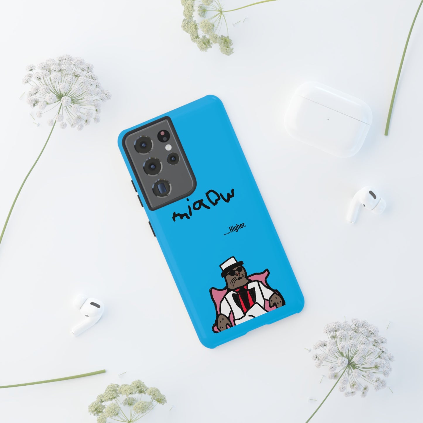 $MIAOW Phone case - Harder - Bright blue