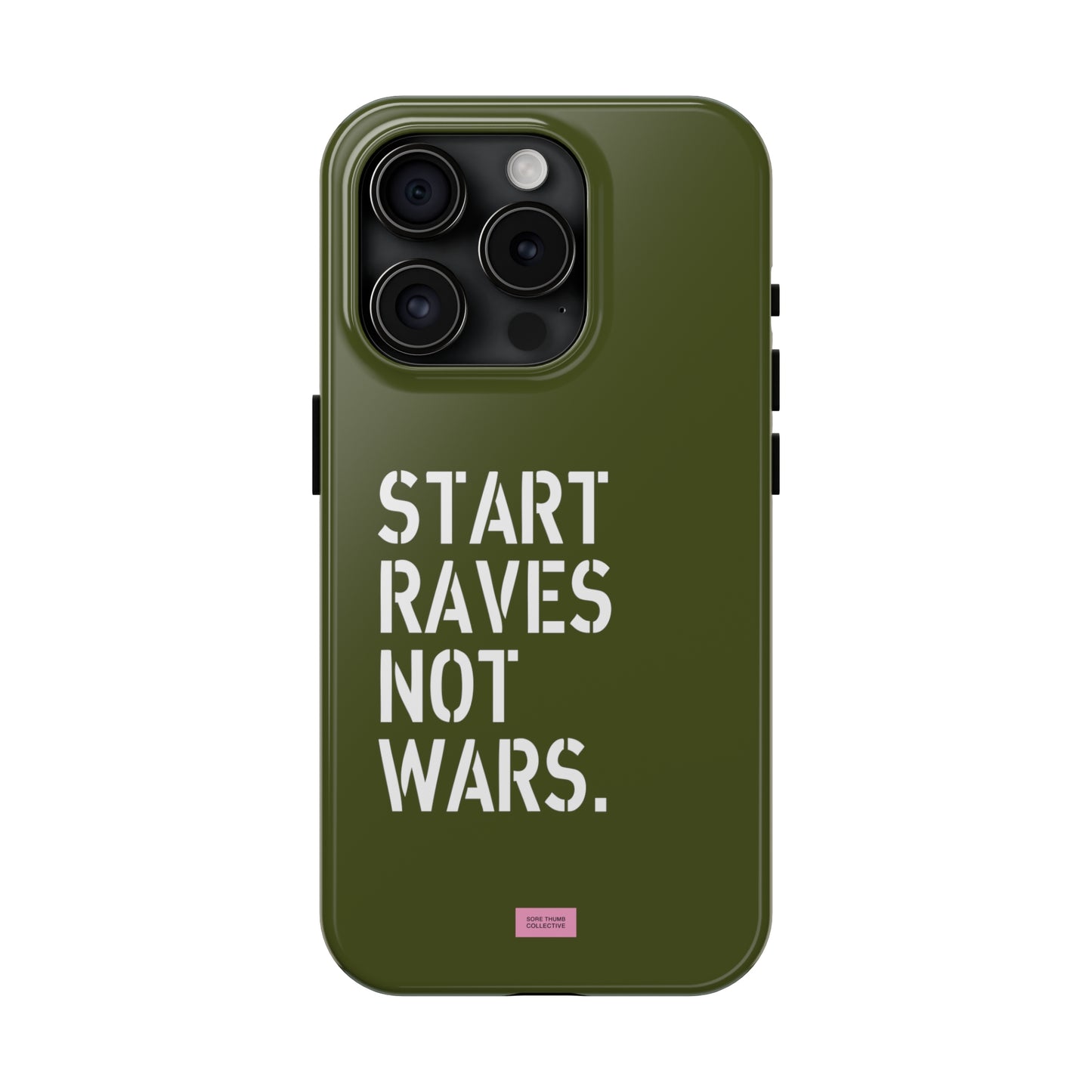 Start Raves Not Wars iPhone Case