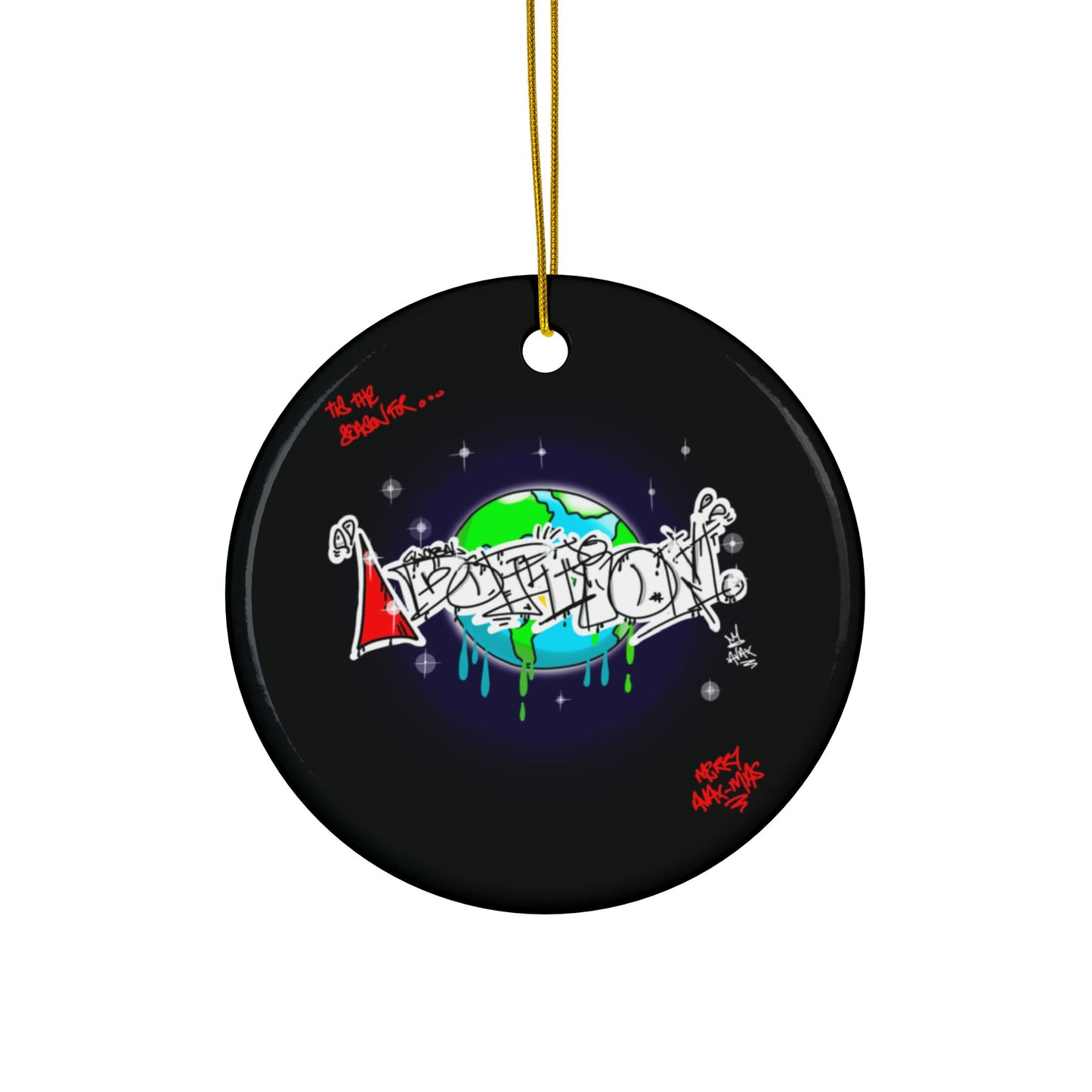 Avalanche Global Adoption Graffiti - Avalanche Christmas Decoration