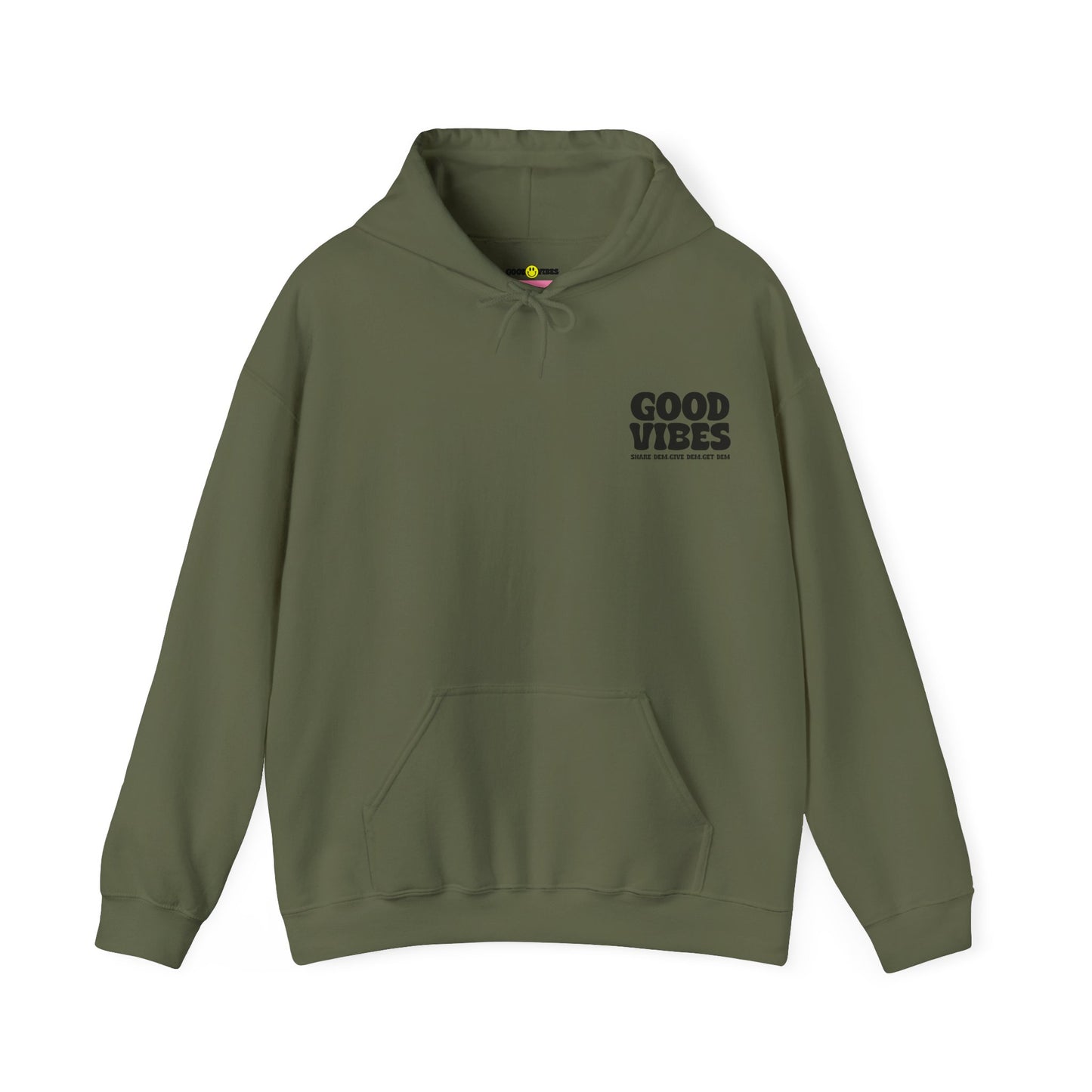 Good Vibes Hoodie | Bold Graphics, Positive Energy, & Spiritual Crypto Merch in Brights & Classics