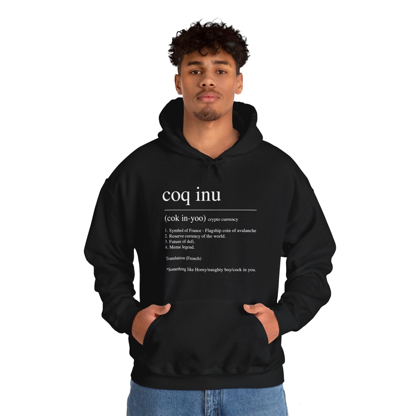 COQ Inu Dictionary definition hooded top