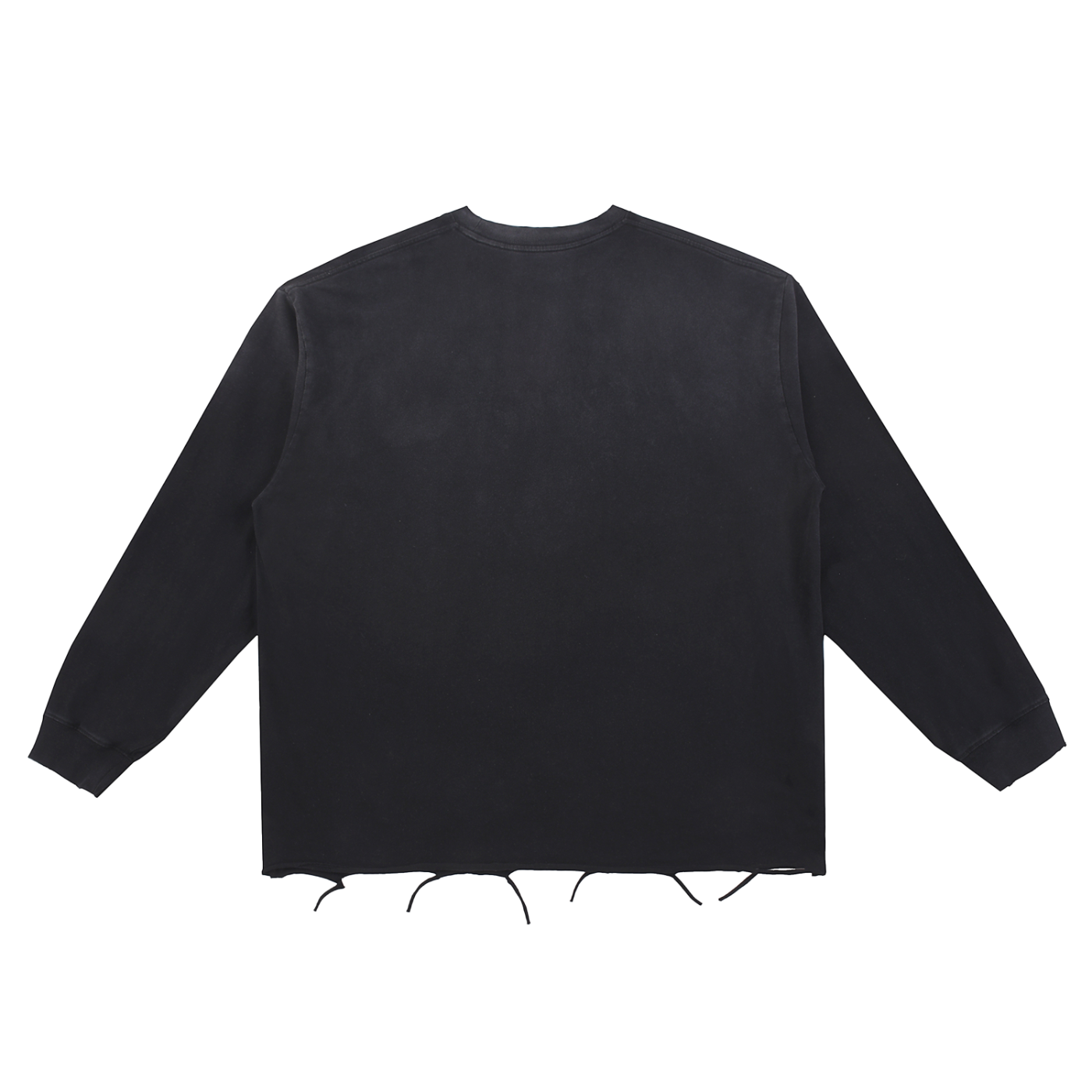 Avalanche Logo -  Raw Edge Cotton Long Sleeve T-Shirt