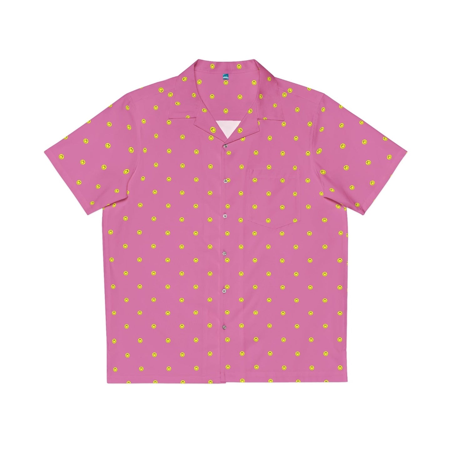 smiley face shirt light pink