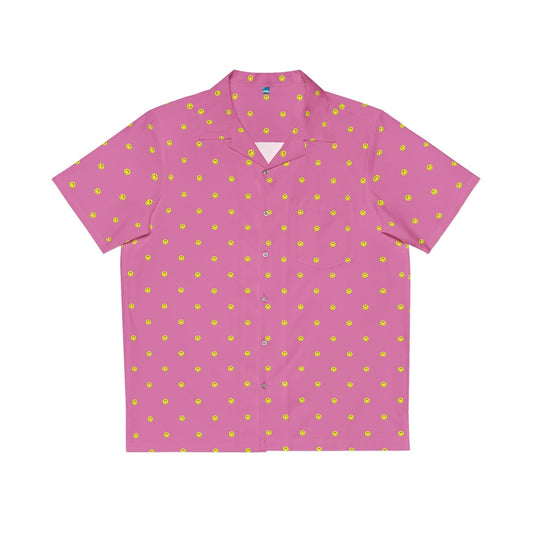 smiley face shirt light pink