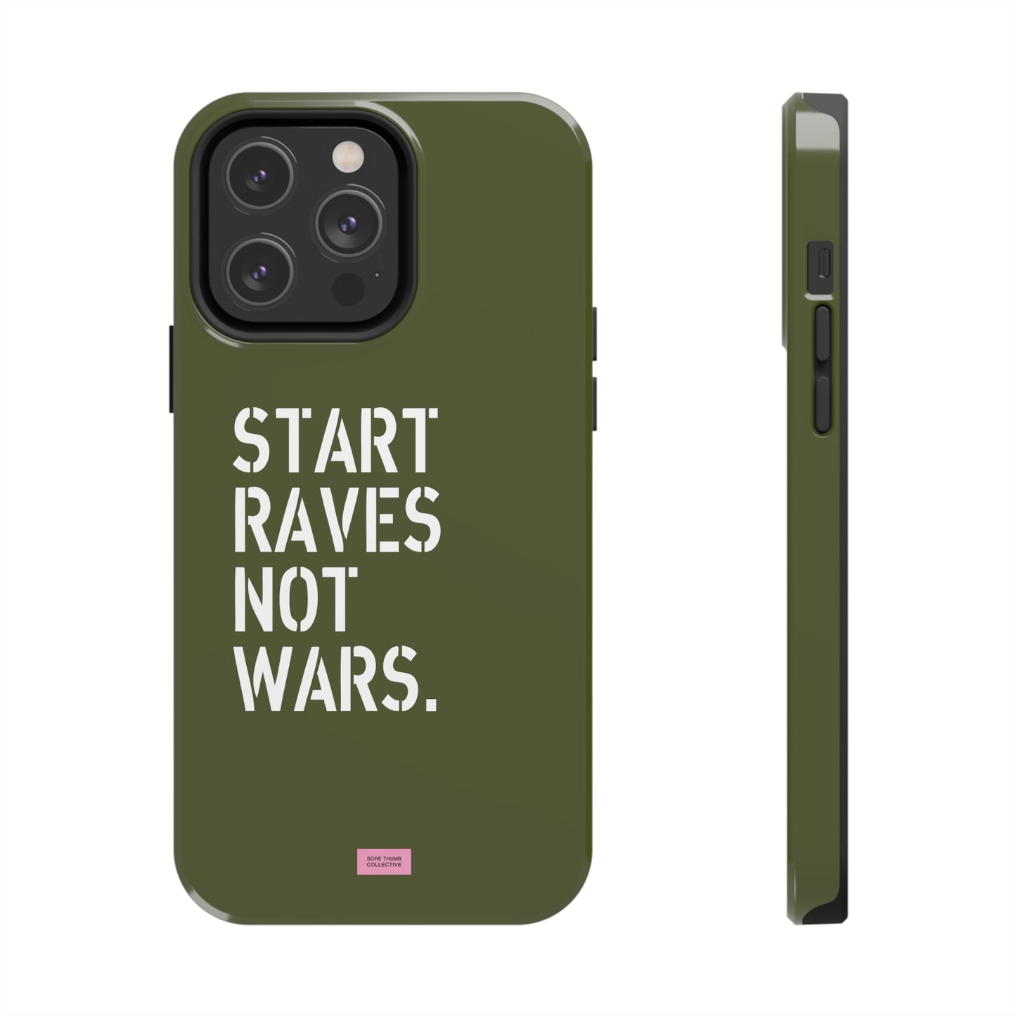 Start Raves Not Wars iPhone Case