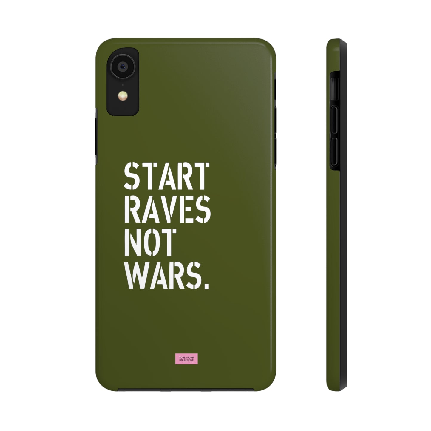 Start Raves Not Wars iPhone Case