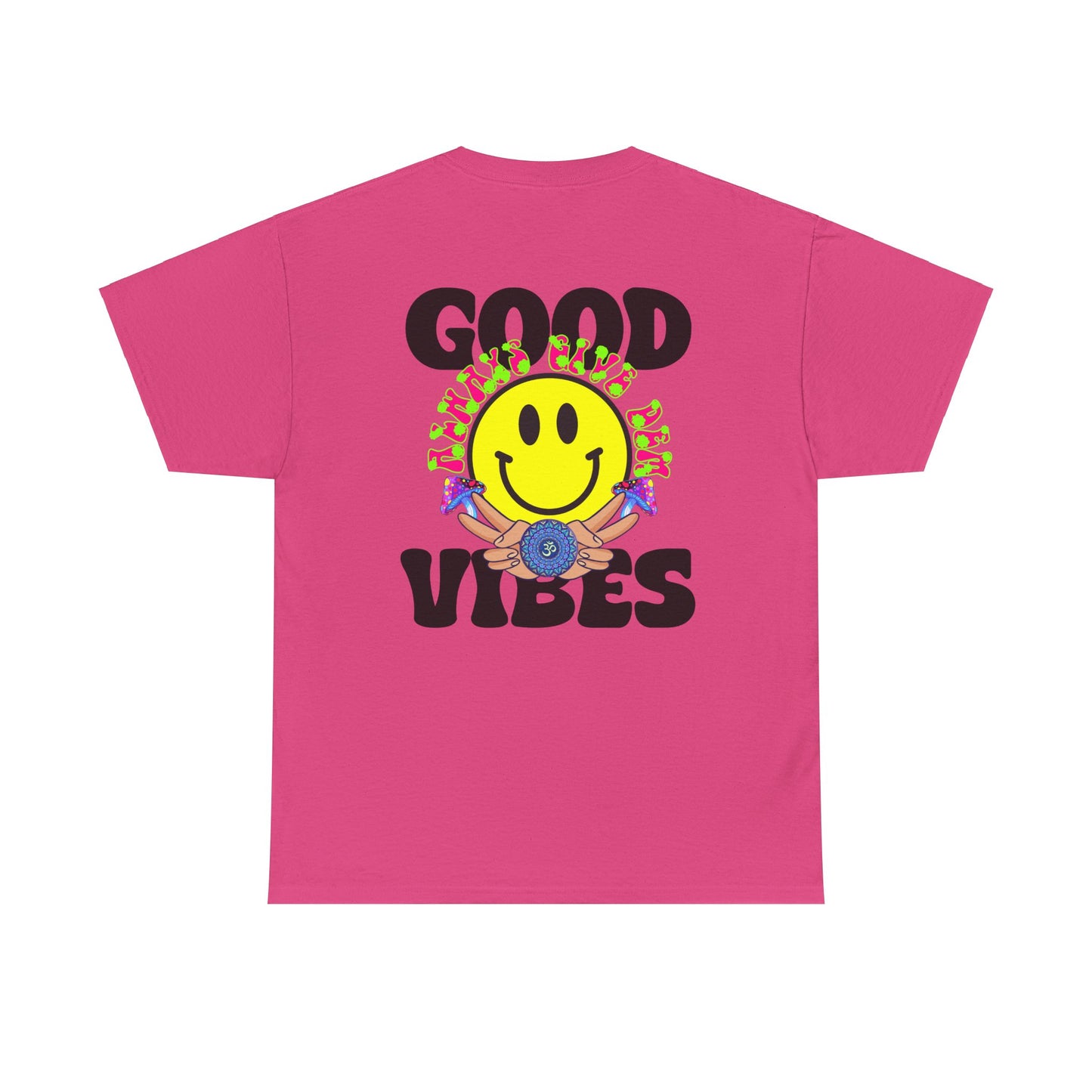 Good Vibes T-Shirt | Bold Graphics, Spiritual Style, & Crypto Merch in Brights, Pastels, Black & White