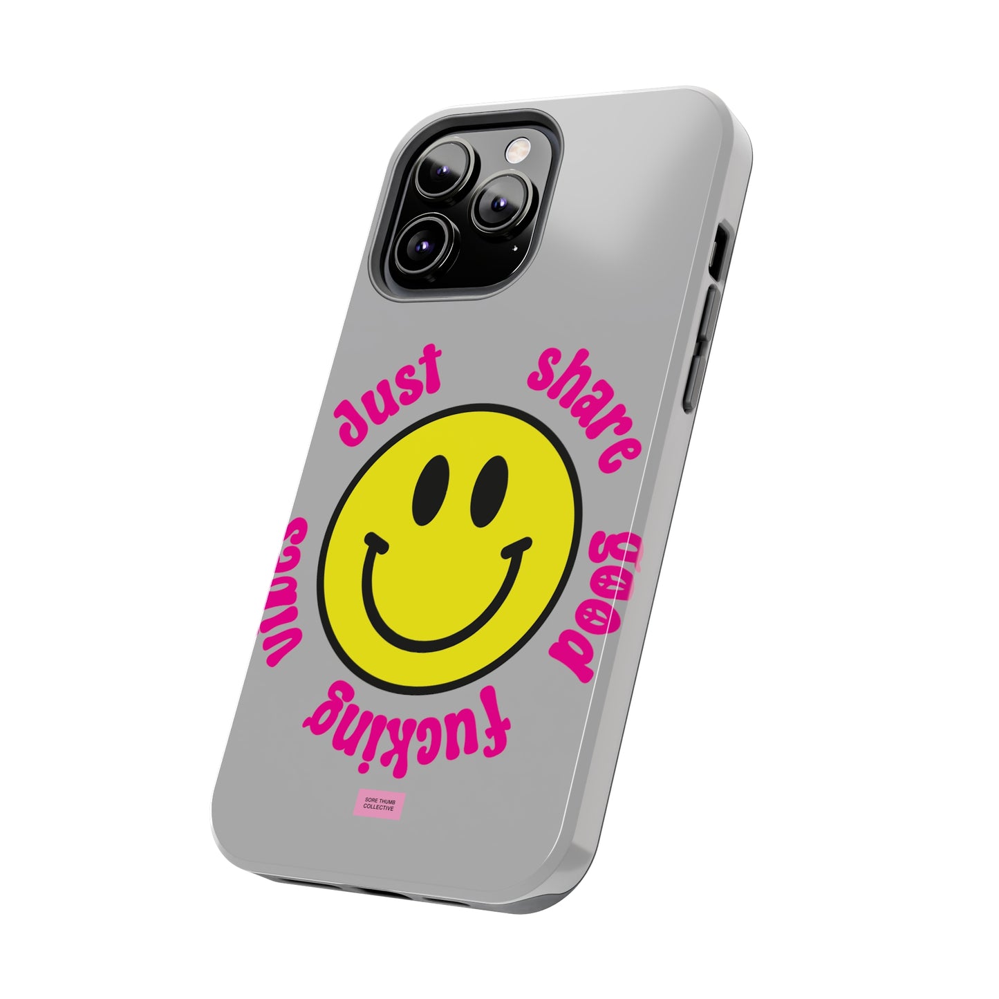 Good Vibes Smiley iPhone Case