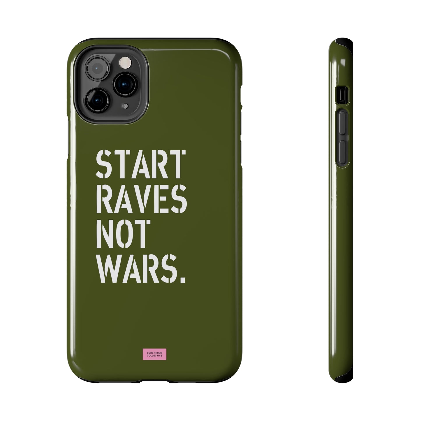 Start Raves Not Wars iPhone Case