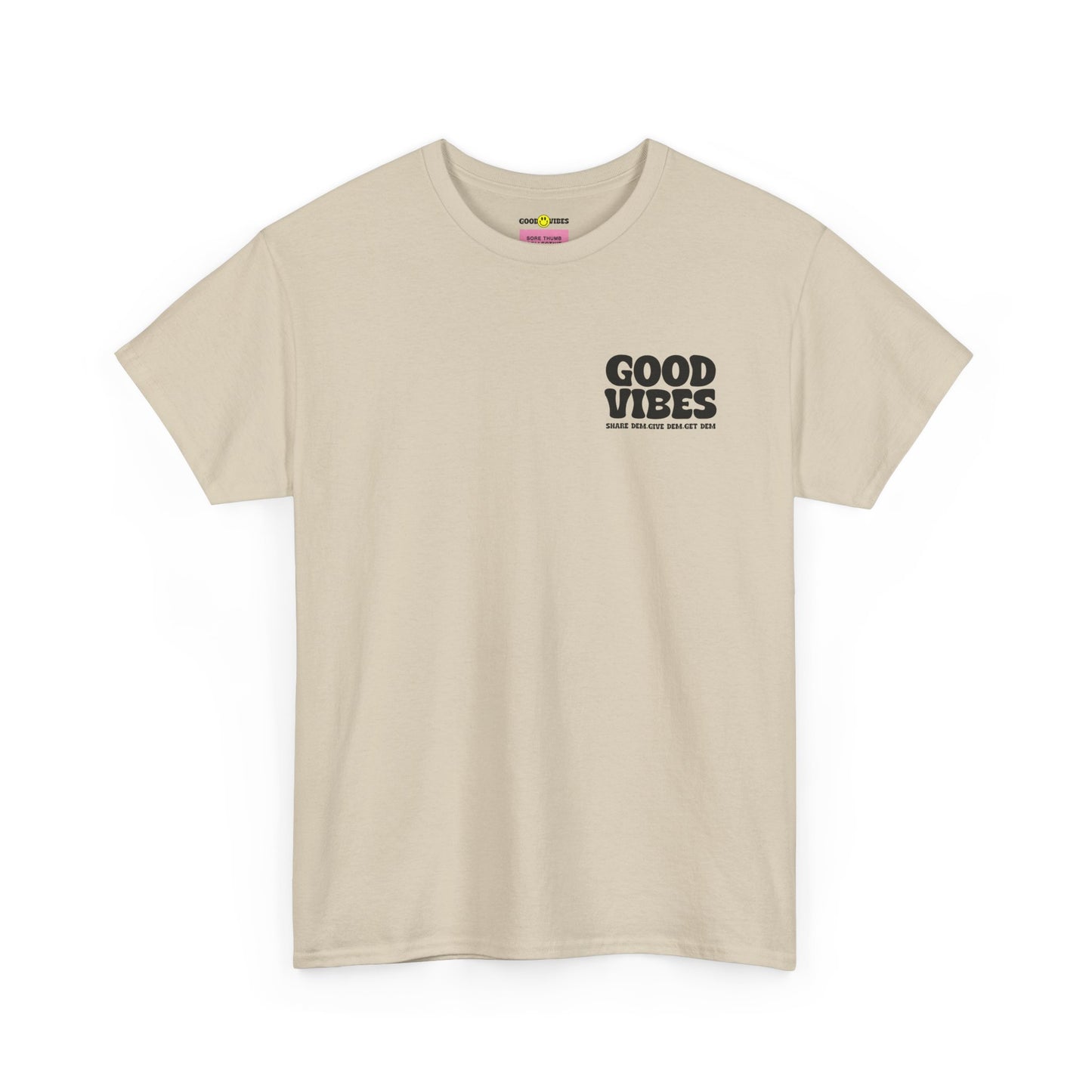 Good Vibes T-Shirt | Bold Graphics, Spiritual Style, & Crypto Merch in Brights, Pastels, Black & White