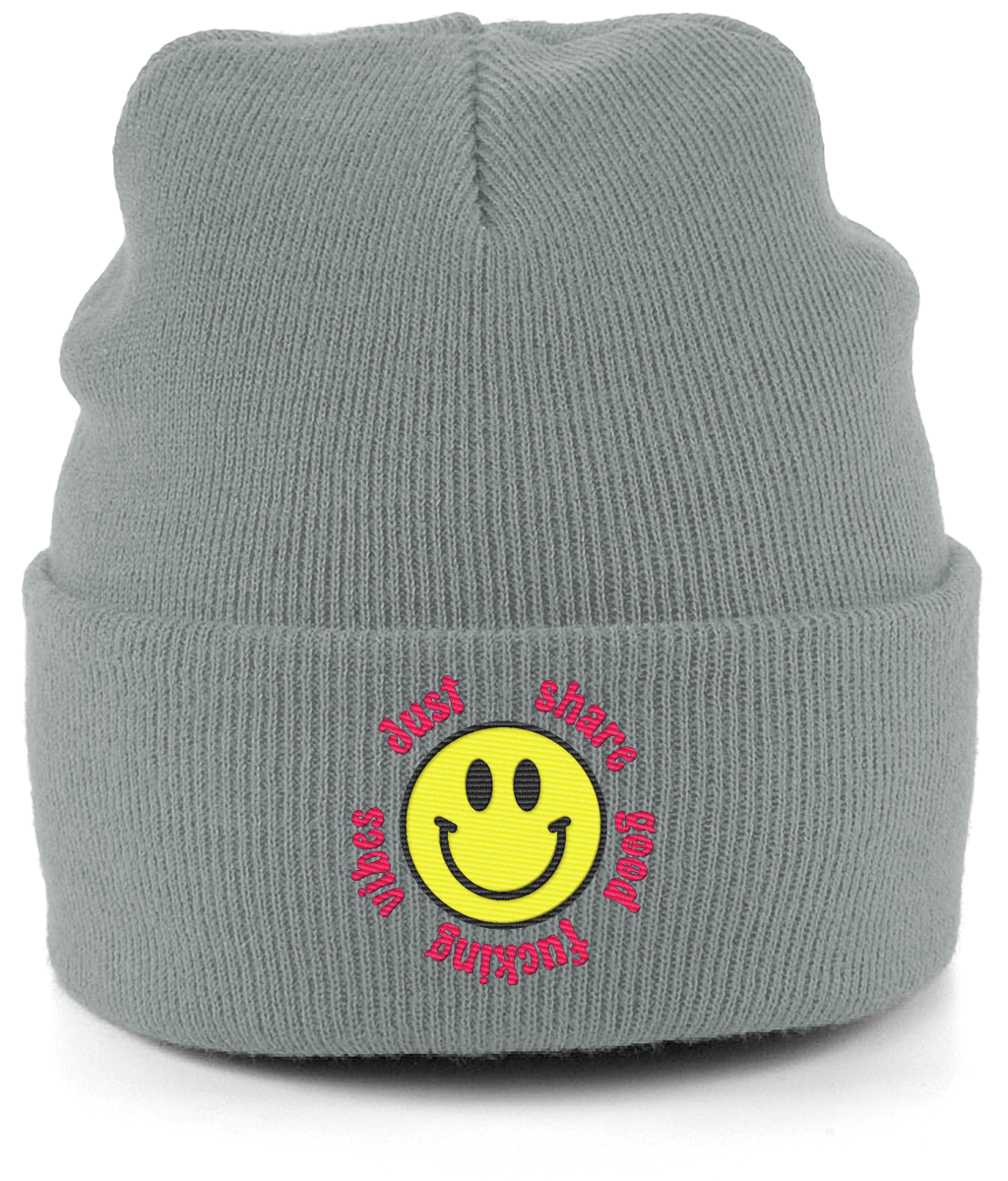 Good Vibes beanie neutrals