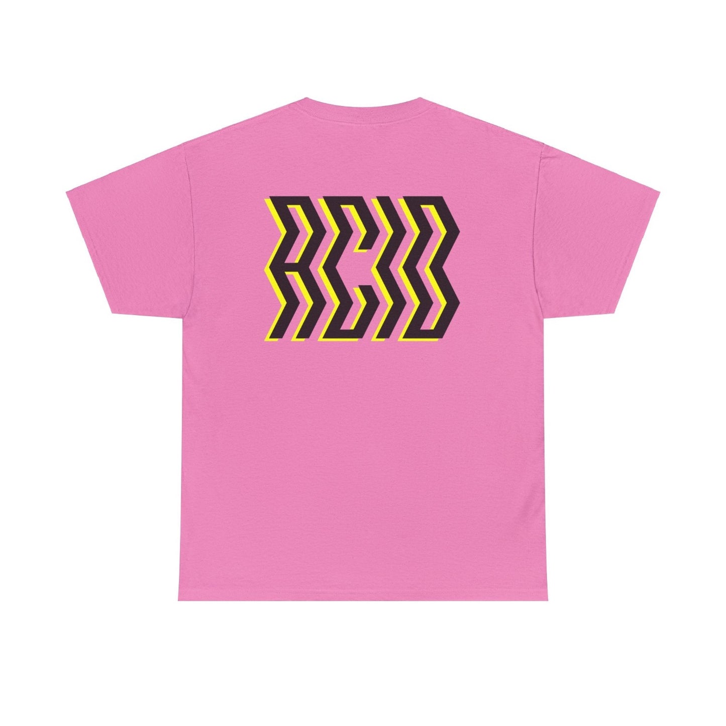 acid house t shirt bright pink