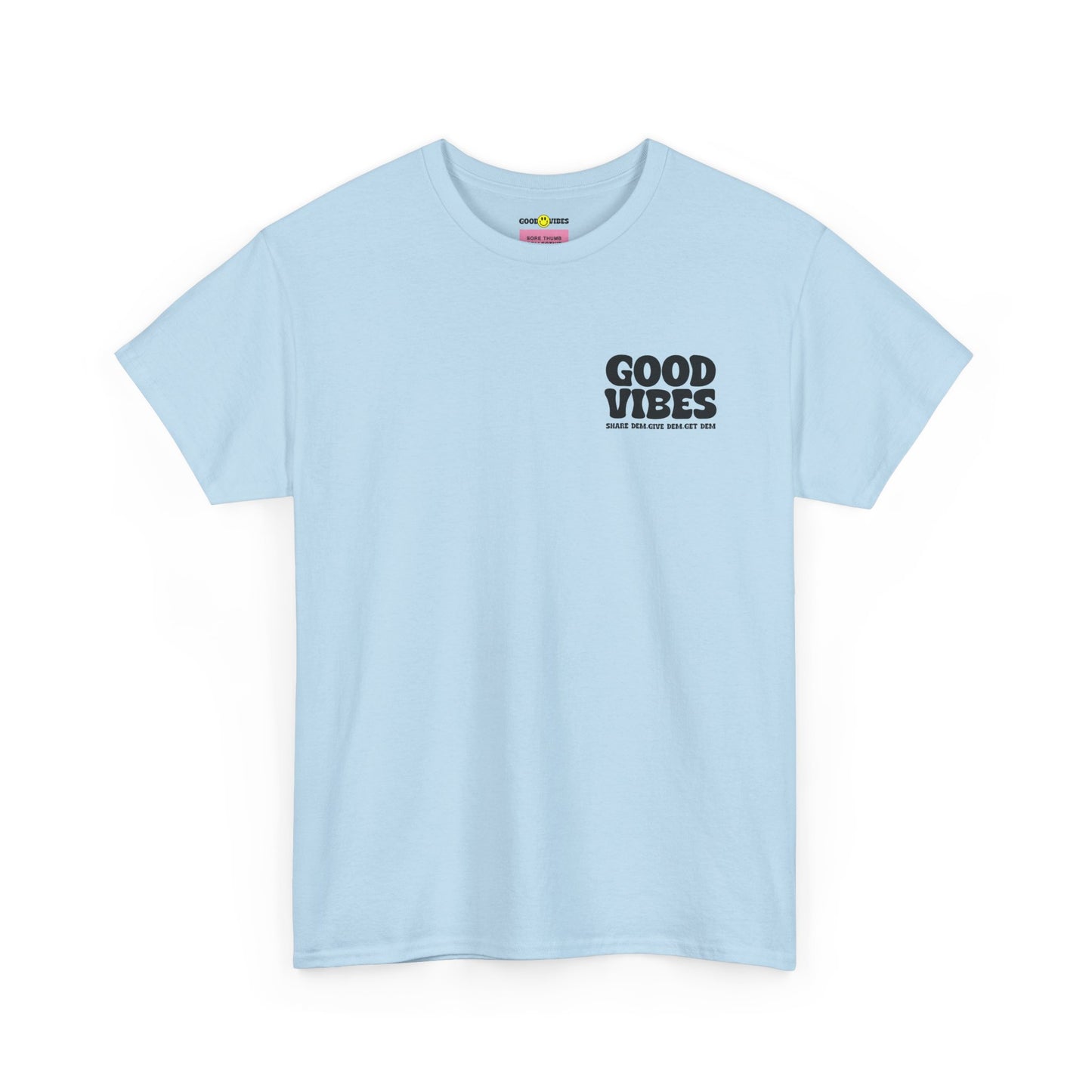 Good Vibes T-Shirt | Bold Graphics, Spiritual Style, & Crypto Merch in Brights, Pastels, Black & White