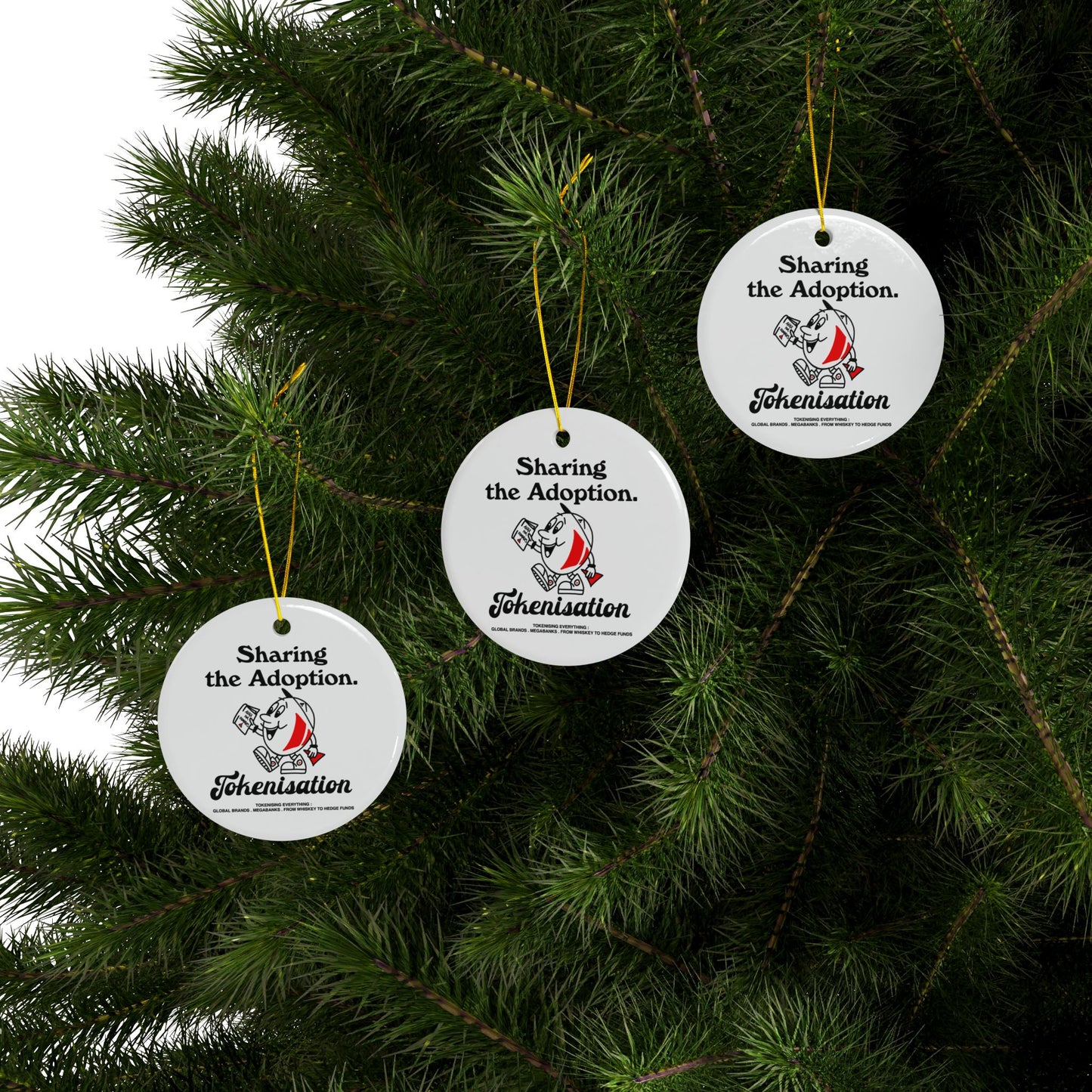 Sharing the Adoption white - Avalanche Christmas Decoration