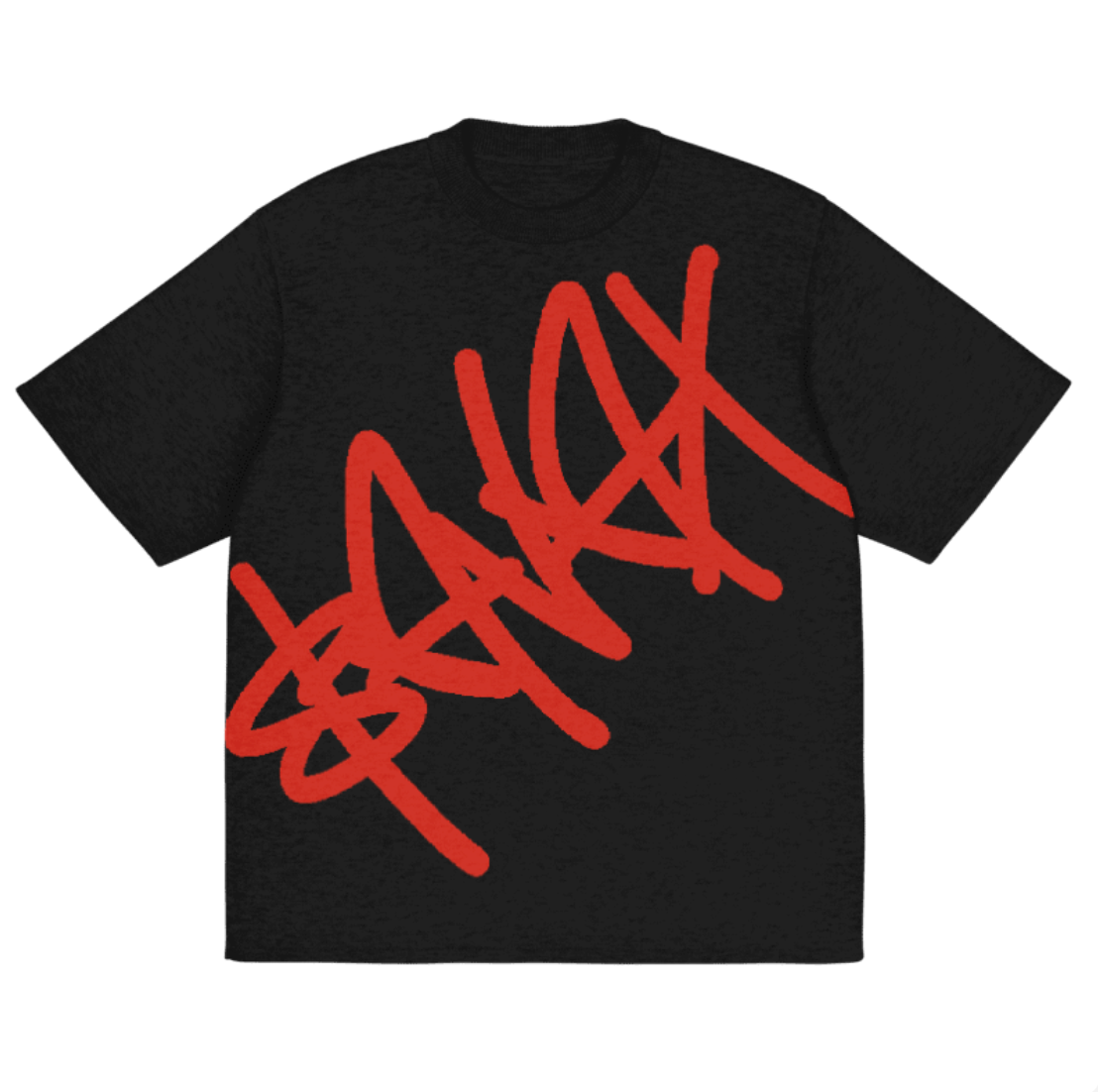 Avalanche Tag Knitted T shirt Black