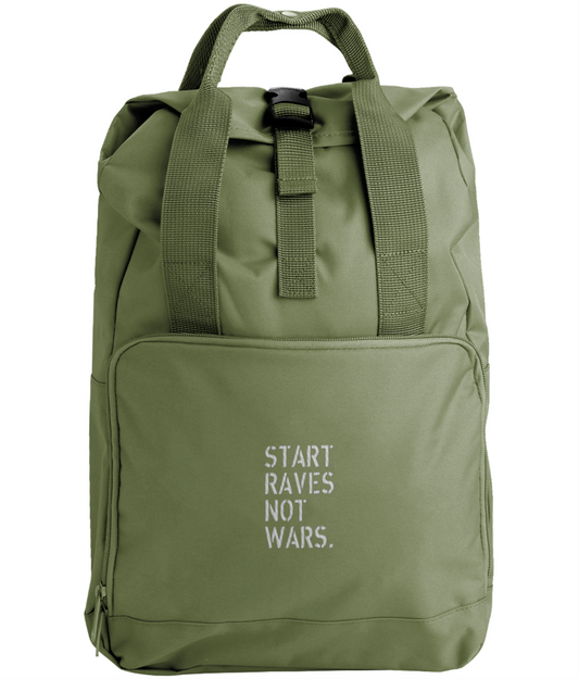 Start Raves Not Wars Backpack