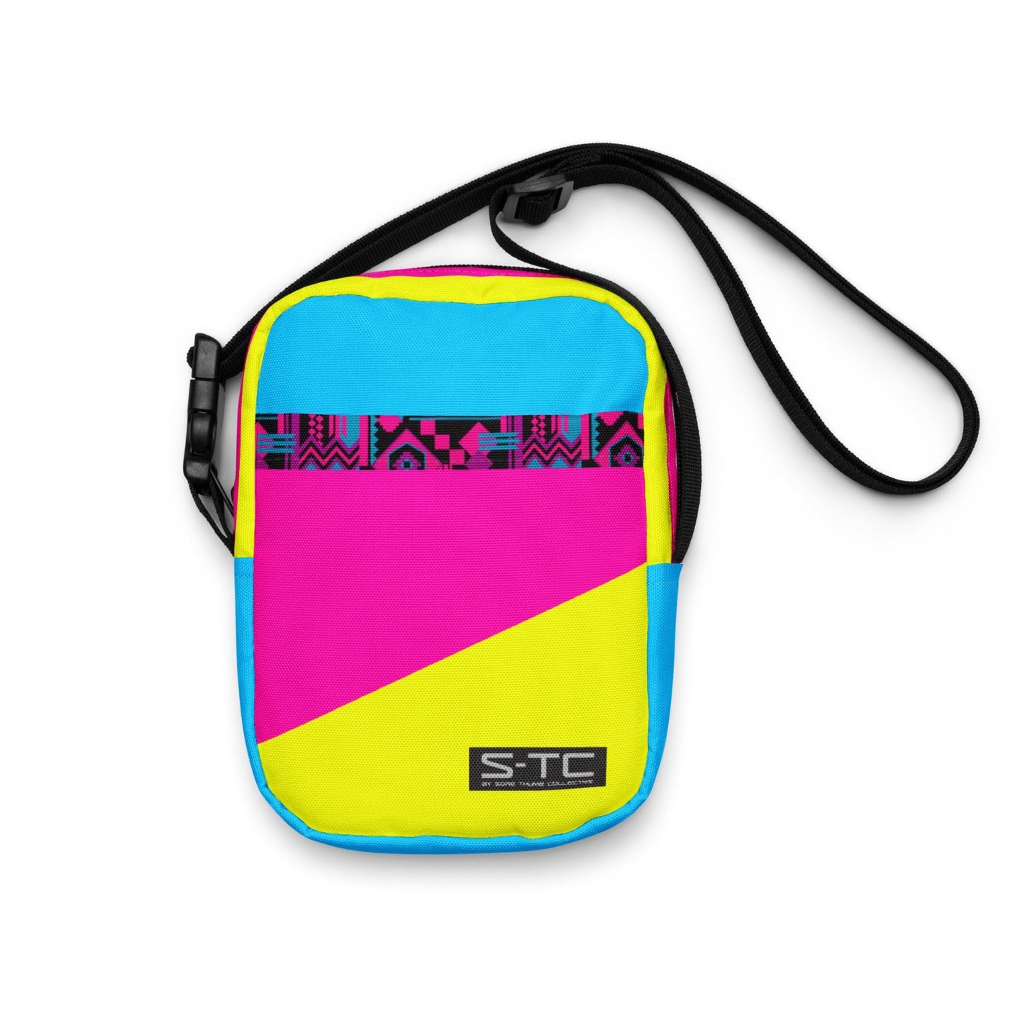 Neon Crossbody Bag, Nineties Crossbody bag inspired with neon colour blocking and bright bold colours