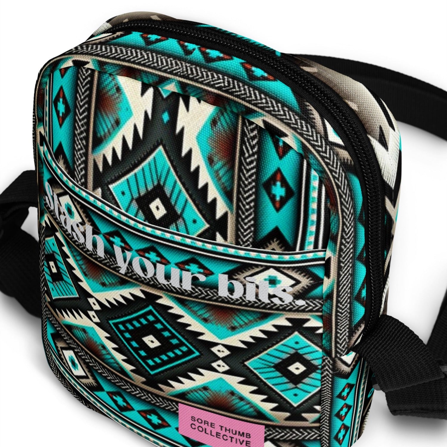 Hippy crossbody bag, boho style cross body bag, makes the perfect small festival bag