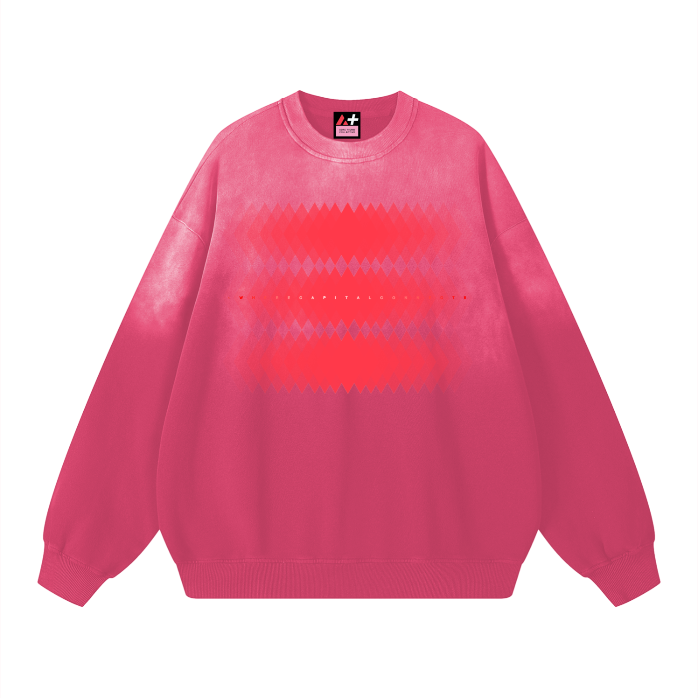 Avalanche Where Capital Connect Fade Drop-Shoulder Sweatshirt