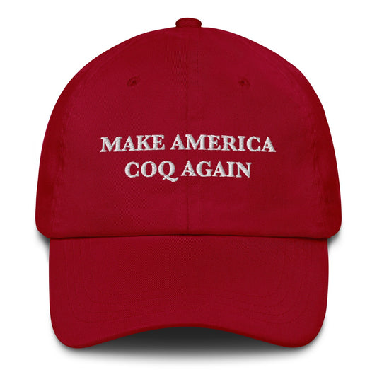 MAKE AMERICA COQ AGAIN, COQ inu cap, crypto merch