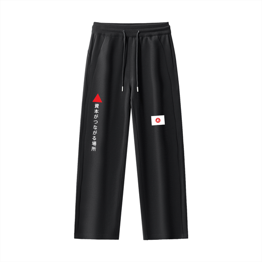 Avalanche Adoption Japanese Streetwear Straight-Leg Sweatpants