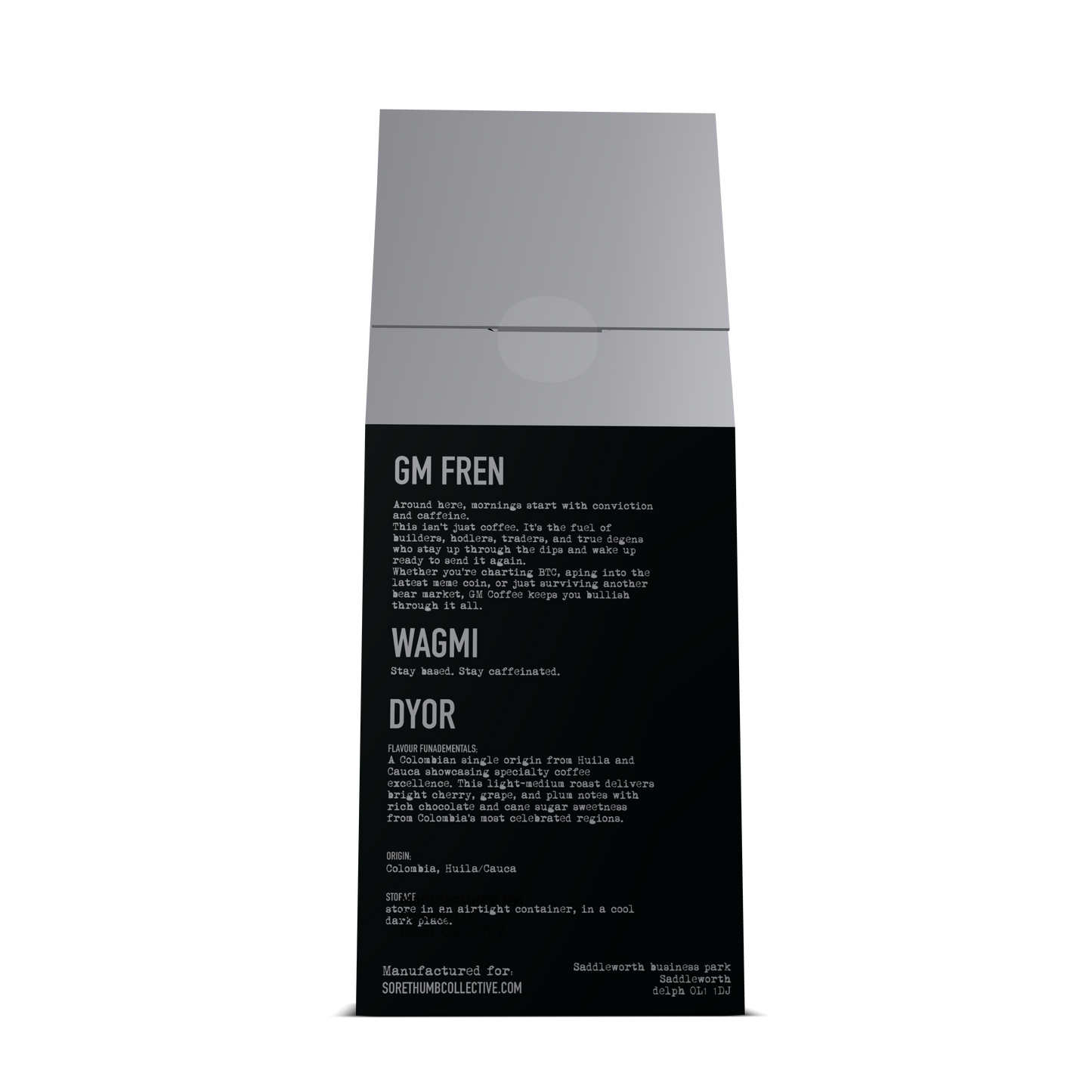 HODL ROAST — GM Coffee Single Origin | Crypto Coffee Gift | NFT & Web3 Merch (12oz)