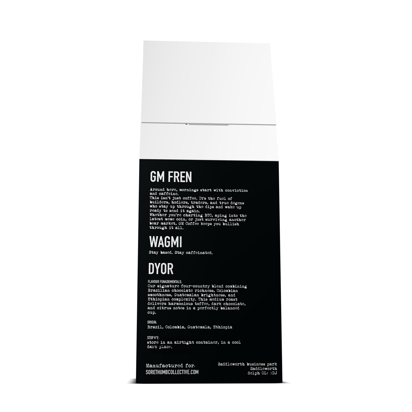 BULLISH GRIND — GM Coffee Medium Roast | Crypto Coffee Blend | NFT & Web3 Gift (12oz)