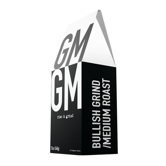 BULLISH GRIND — GM Coffee Medium Roast | Crypto Coffee Blend | NFT & Web3 Gift (12oz)