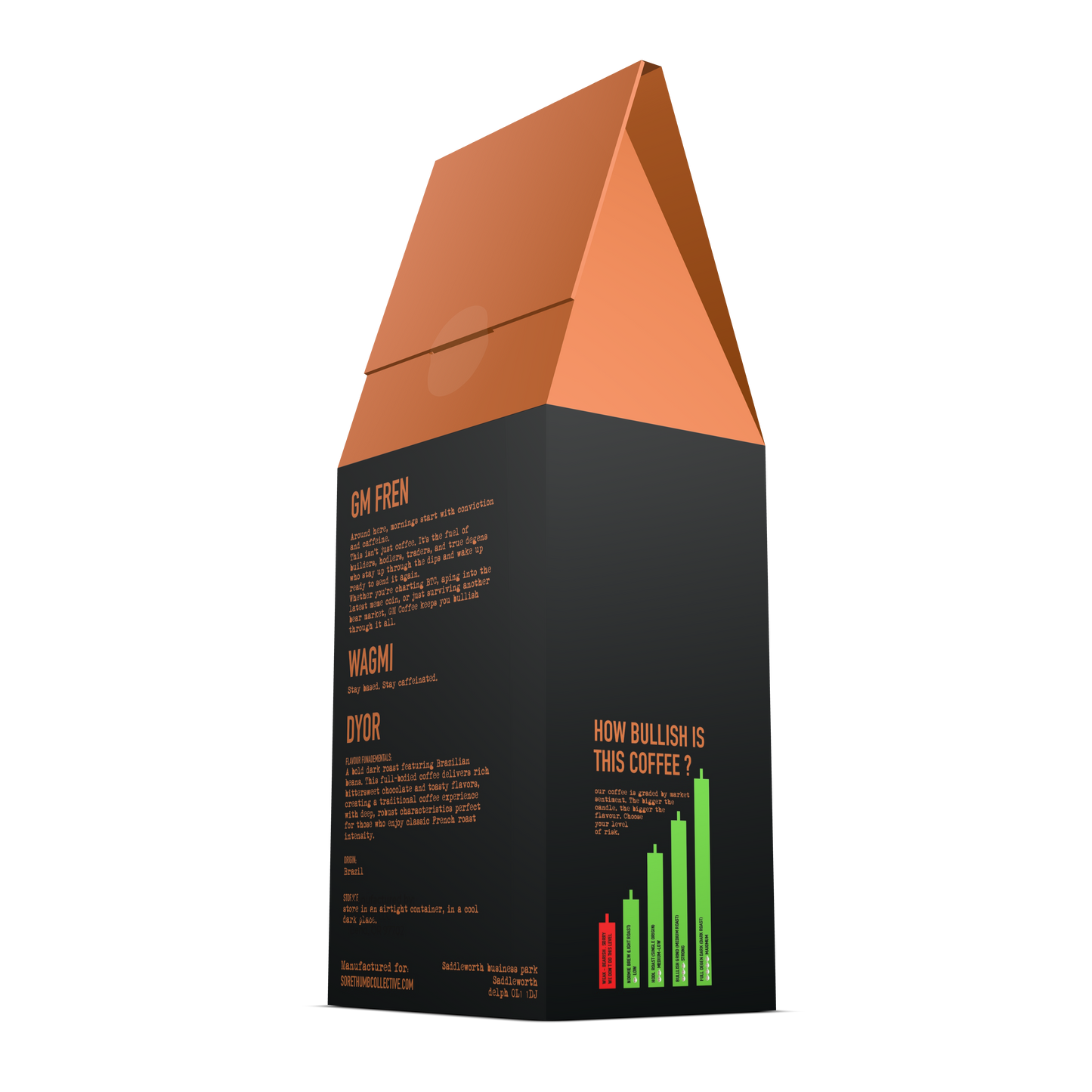 FULL DEGEN MODE — GM Coffee Dark Roast | Crypto Coffee Gift | NFT & Web3 Merch (12oz)