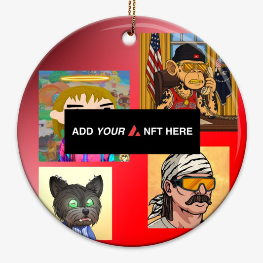 Custom Upload Avalanche NFT Christmas Decoration